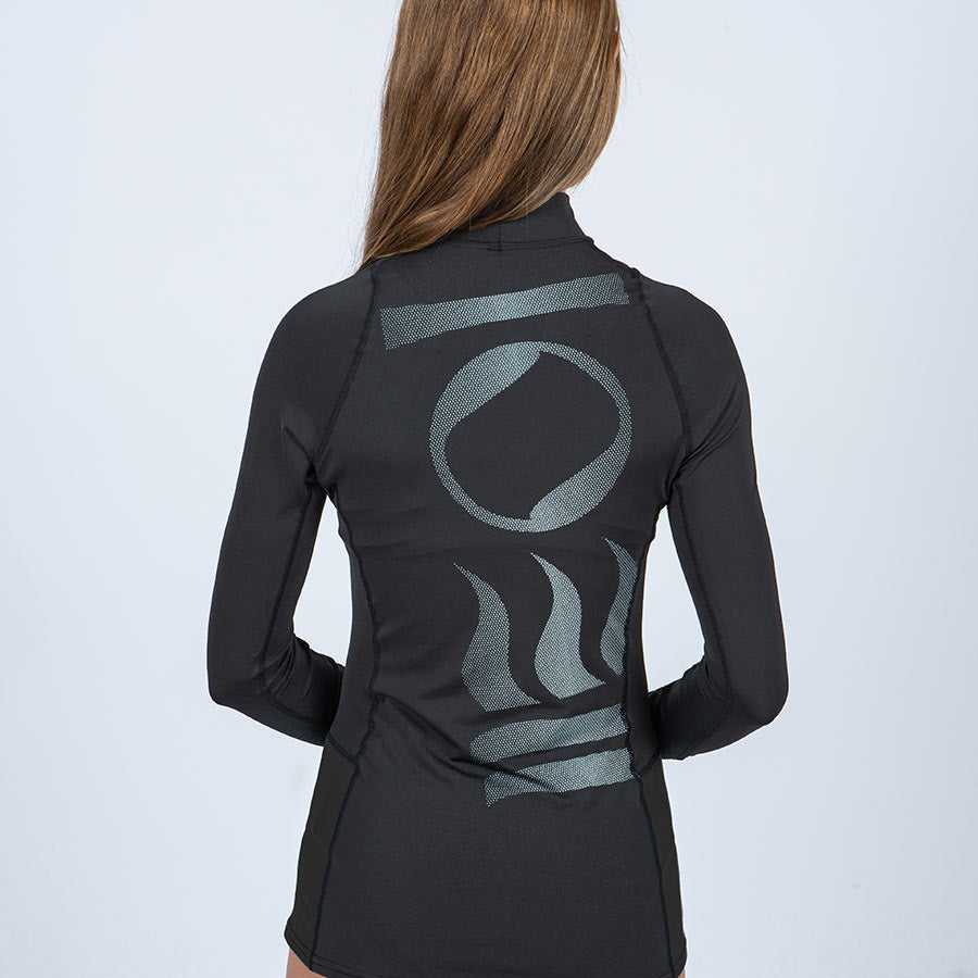 Fourth Element Women's Hydro-T Long Sleeve Rash Vest - Black