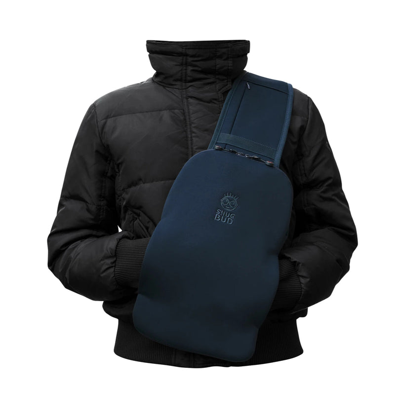 SNUG BUD® - Wearable Body Warmer with Hand Warming Sleeve  Cosmic Blue & Love Red