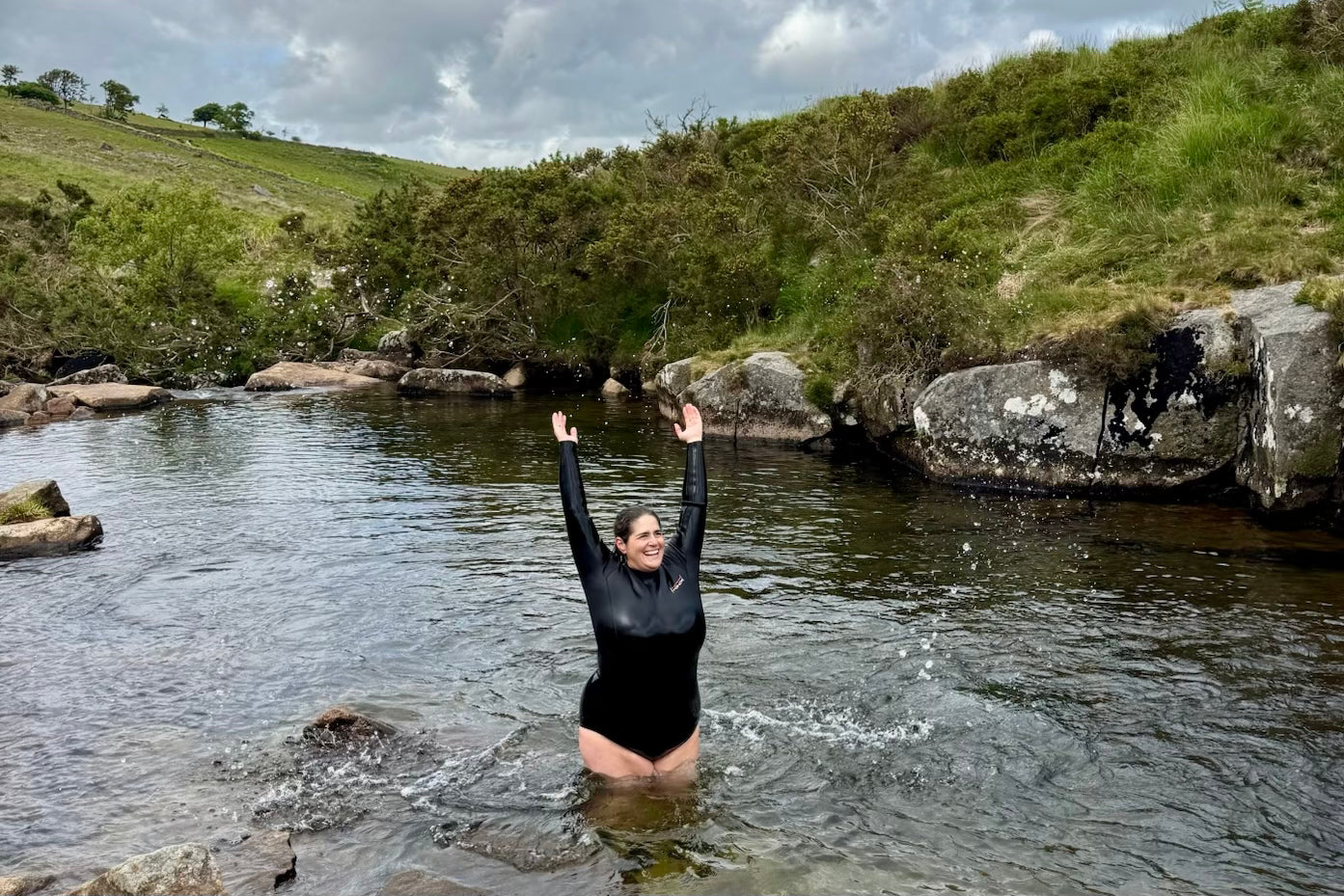 Cullover steps secret swim spot Dartmoor Devon