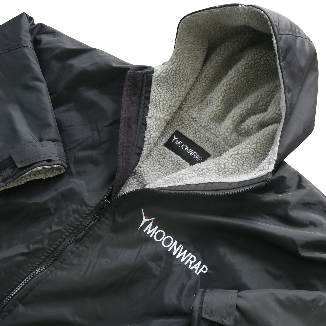 Top view of the Frostfire Moonwrap Waterproof Changing Robe for Wild Swimmers