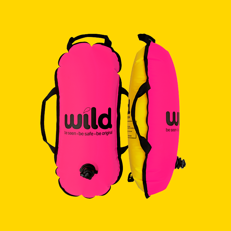 Dippy WILD Swim Float - Pink & Yellow