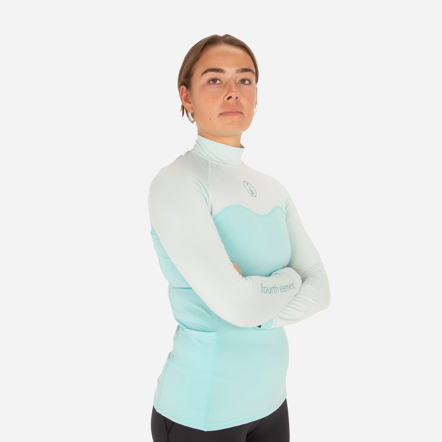 Fourth Element Women's Hydro-T Long Sleeve Rash Vest Aqua