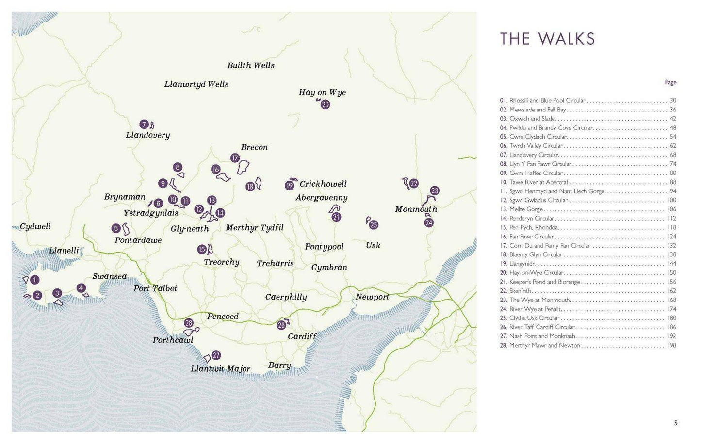 Wild Swimming Walks South Wales - Brecon Beacons, Wye, Gower