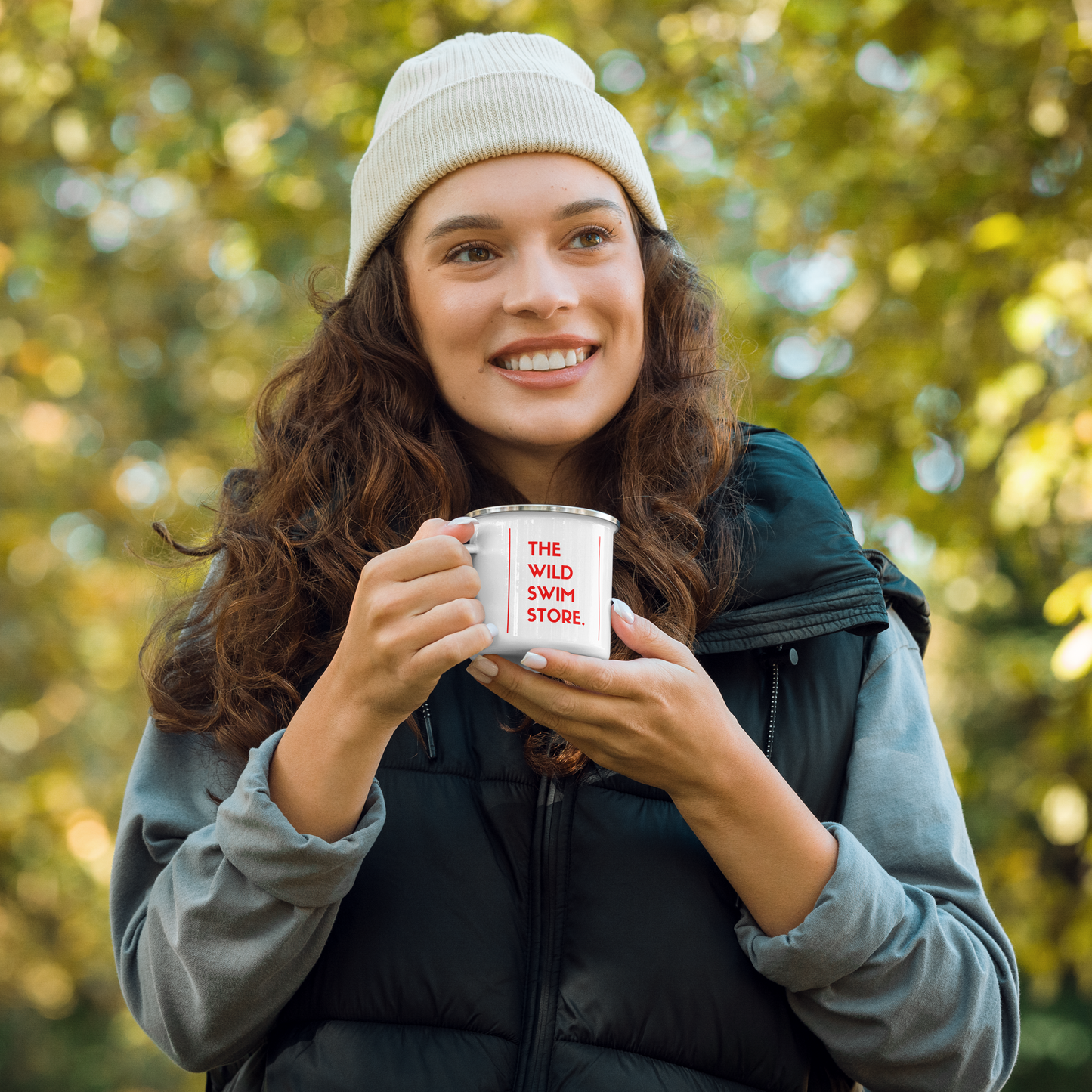 The Wild Swim Store Enamel Mug