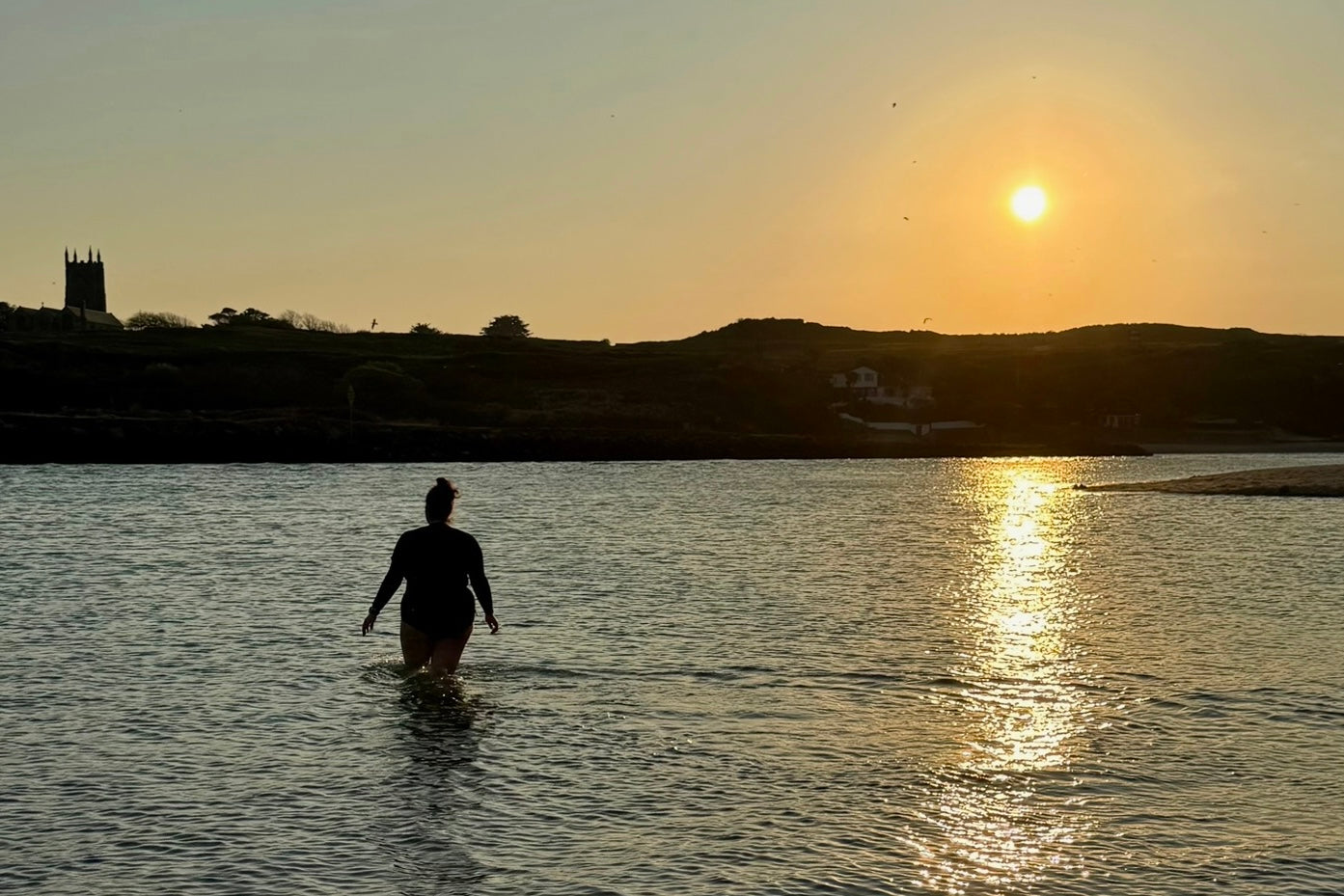 Cold water swimming Cornwall sea swimming plus size swimsuit