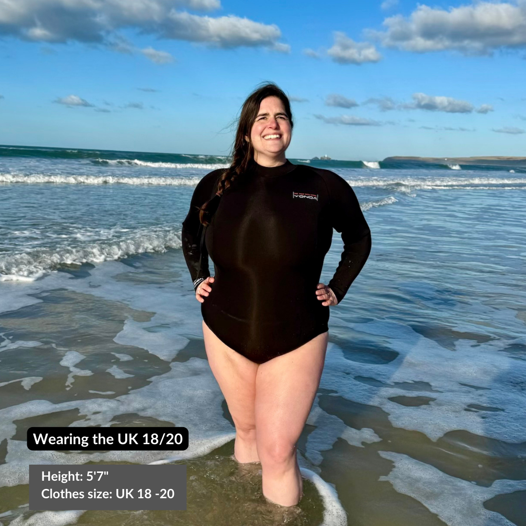 Long-Sleeve Thermal Swimsuit Plus Size