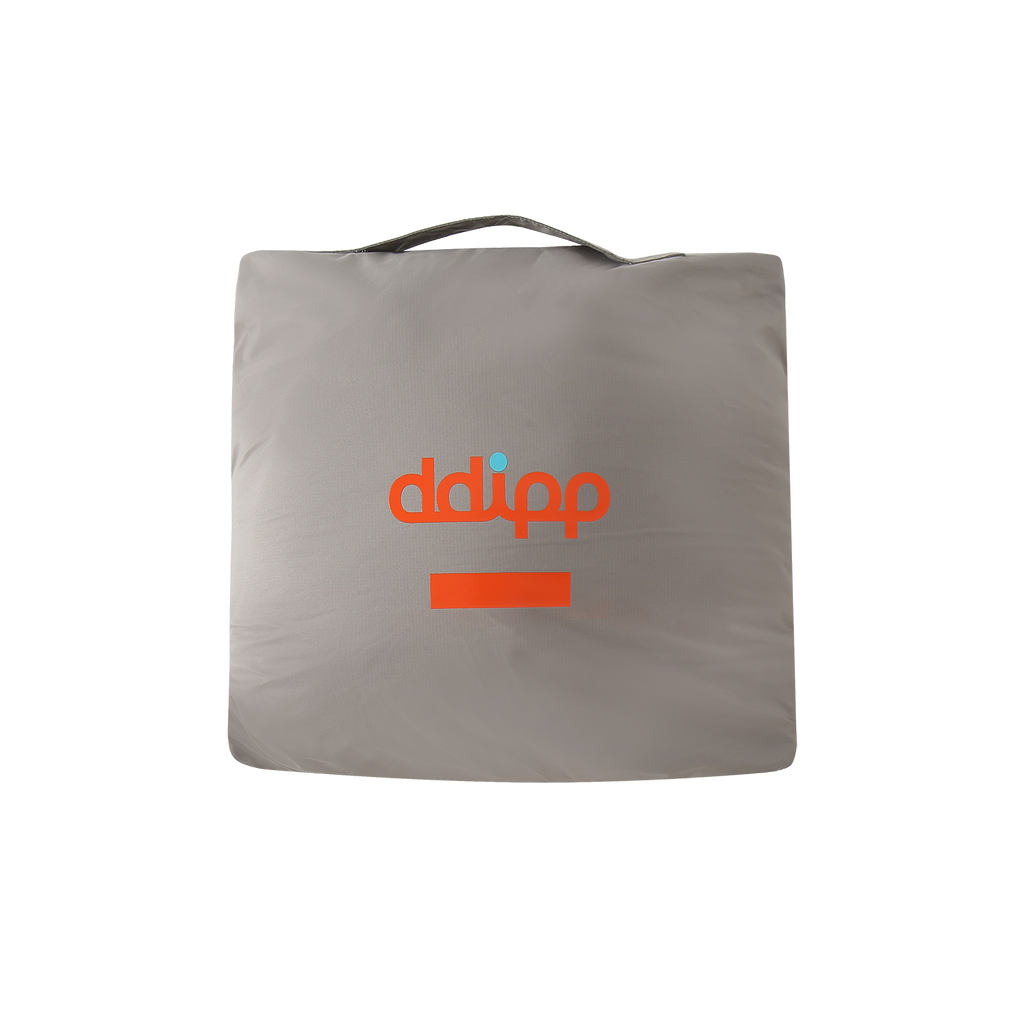 Storm Grey ddipp Sea Monster packed away into the compression pocket