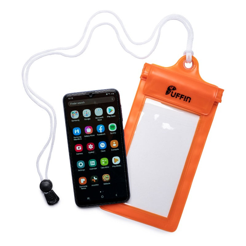 Puffin - Waterproof Phone Pouch - Orange