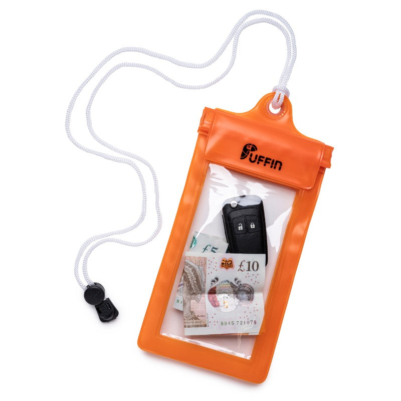 Puffin - Waterproof Phone Pouch - Orange