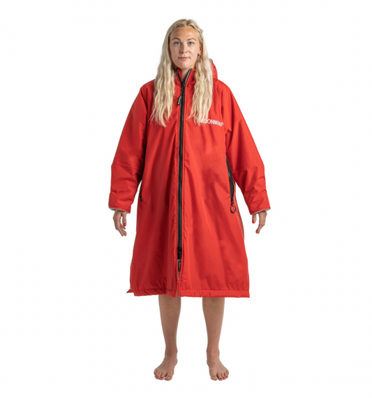 Frostfire - Moonwrap Long Sleeve Waterproof Changing Robe Crimson Red