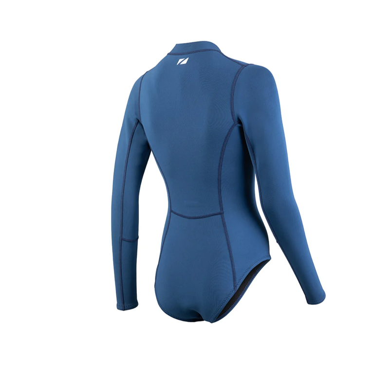 The back of the Zone3 Women's Yulex Long sleeve Swimsuit for Open Water Swimming